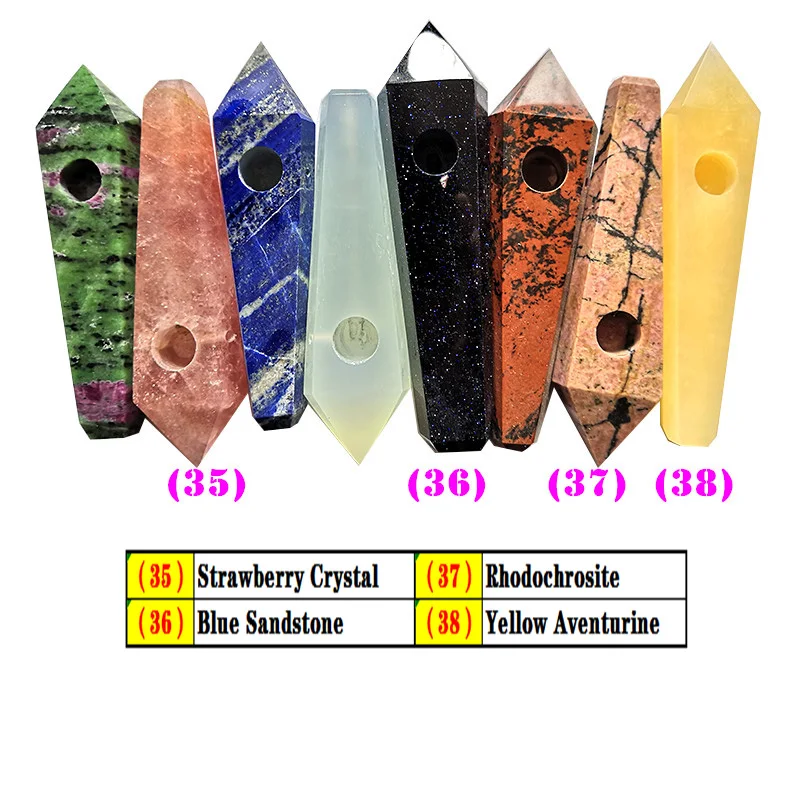 Wholesale high quality natural quartz stone crystal smoking pipes weed accessories