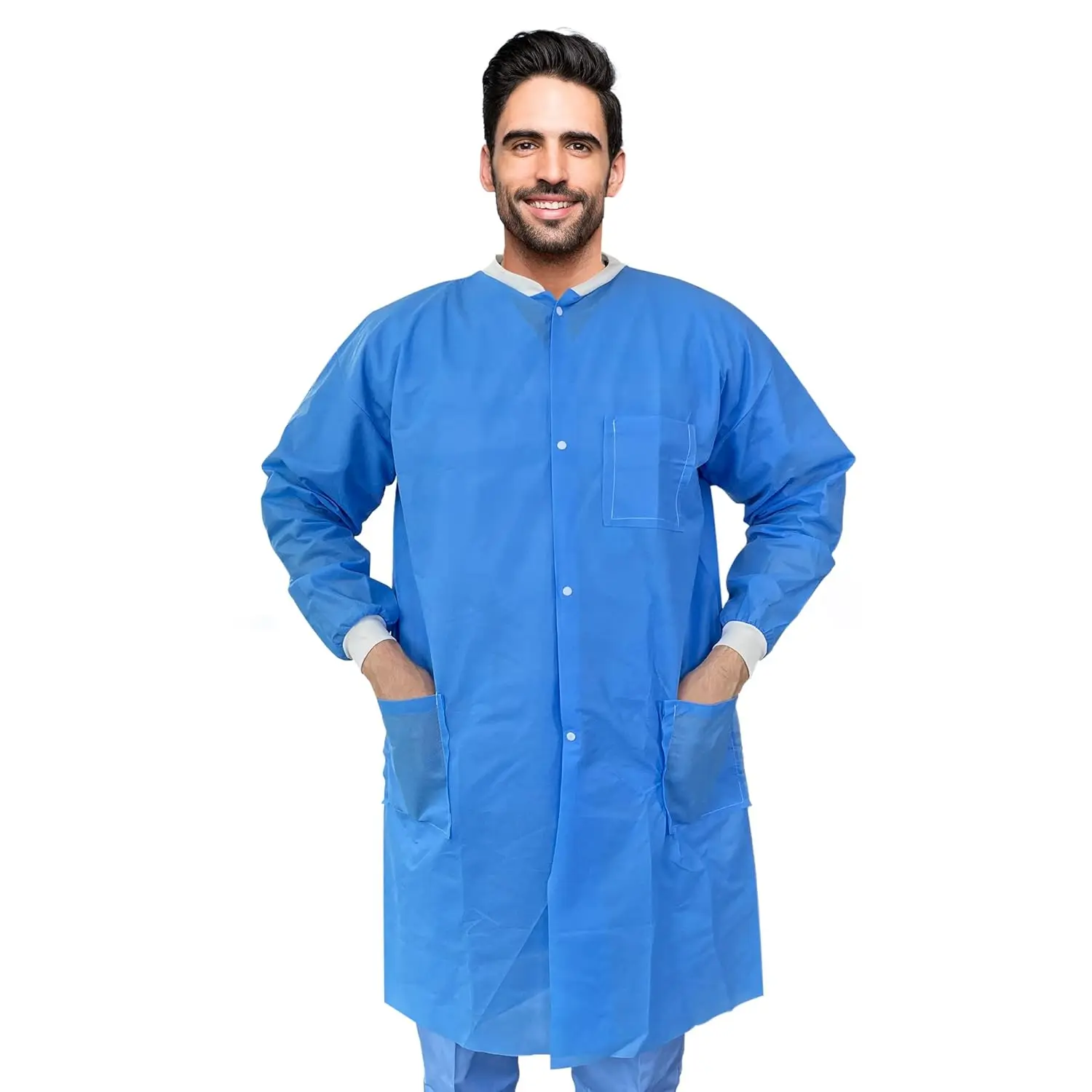 Cheap Disposable Polypropylene  Lab Coats Sterile Cleanroom Laboratory Gown For Doctors