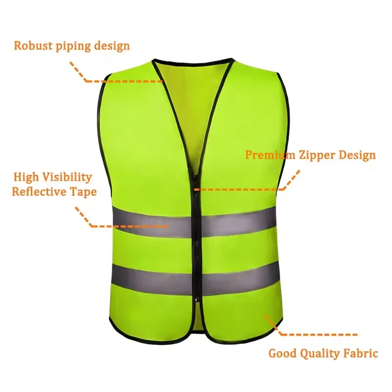 OEM Service High Quality Visibility Tactical Vest Hi Vis Reflective Safety Vest Security Hi Vis Heavy Duty Vest