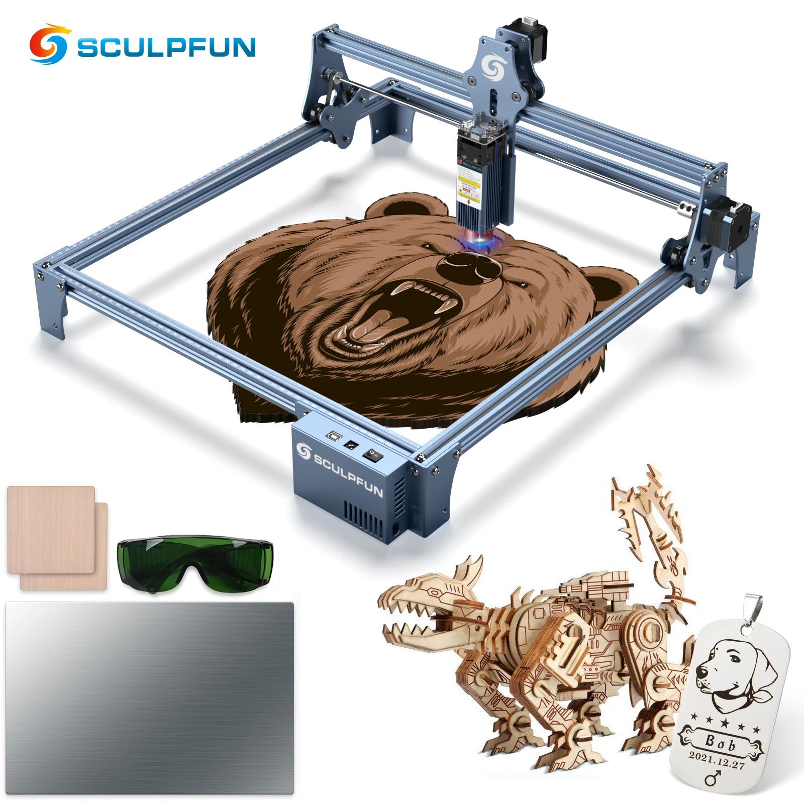 SCULPFUN S9 90W DIODE Laser Engraving Machine Metal Factory Best Cheap Price Printer Engraver