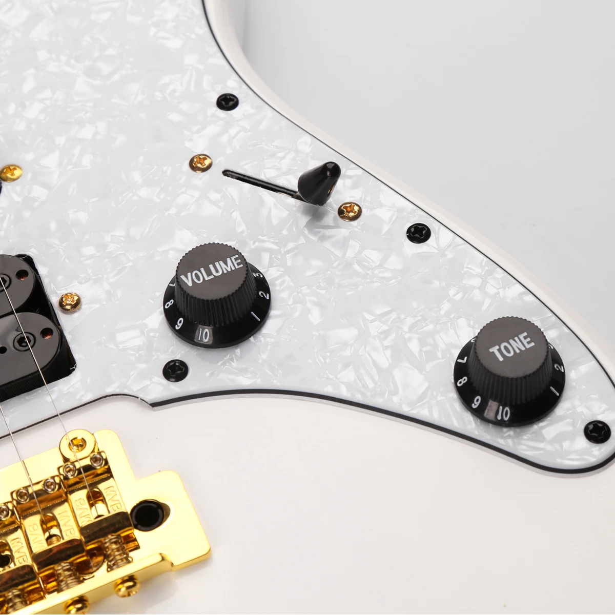 GECKO GE-501WH OEM Stringed Instruments Basswood Electric Guitar White Guitar Electric Steve Vai 6 Strings Electric Guitar