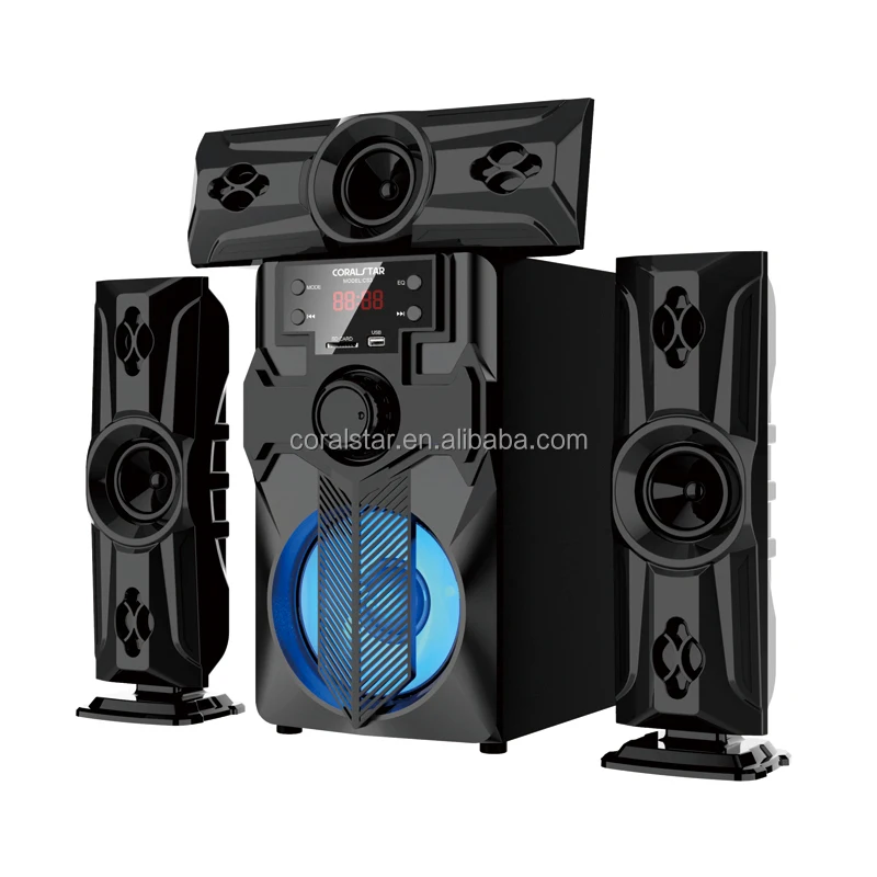 Гуанчжоу Coralstar профессиональная 3 1 USB SD FM DVD система домашнего кинотеатра сабвуфер