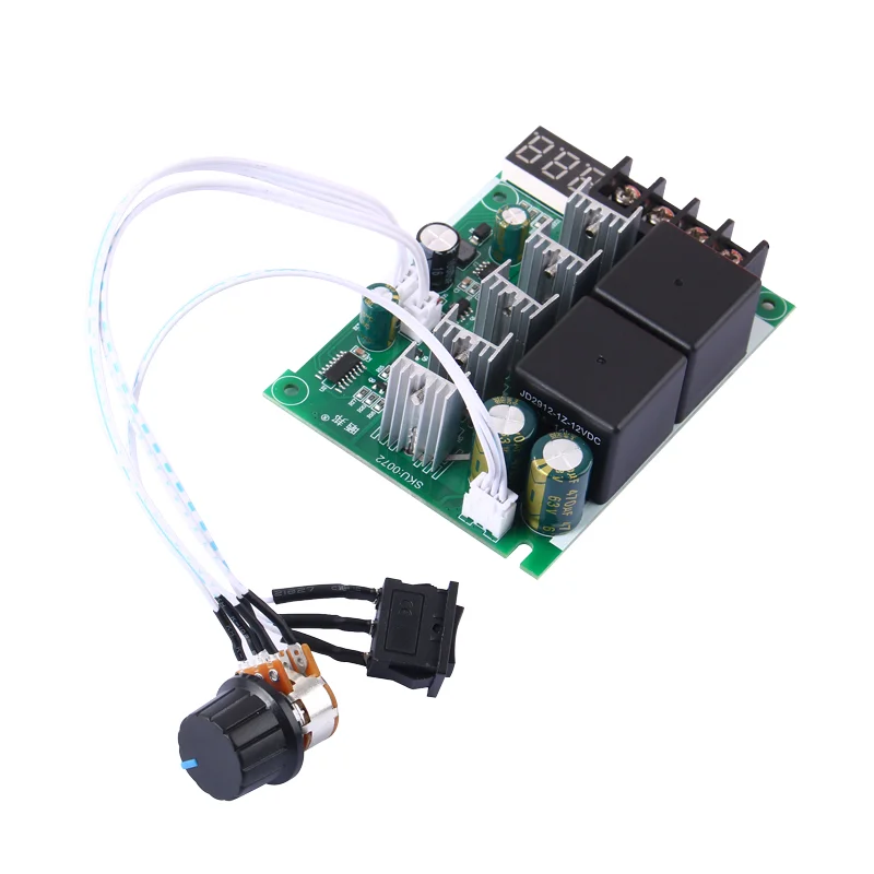 Регулятор скорости двигателя PWM DC 10-55V 60A регулятор CW CCW обратимый переключатель цифровой дисплей