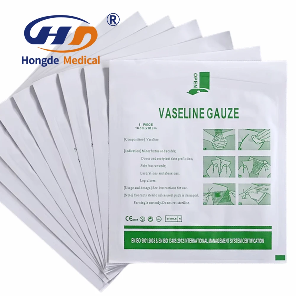 Tulle Dressing Pad Sterile Petrolatum For Septic Paraffin Gauze