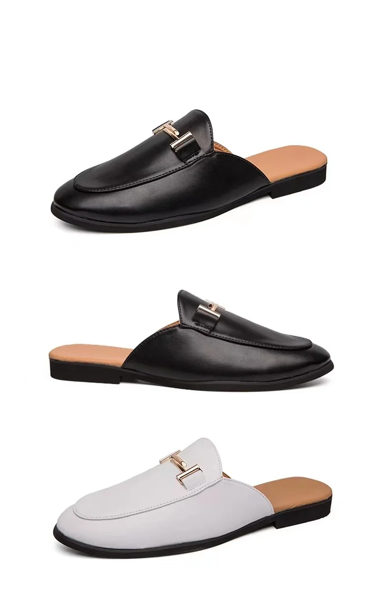 2023 New Loafer Shoes Mens Arabic Sandal Men Leather Slippers Sandals Male Leather Palm Home Slippers For Men Leather Slippers