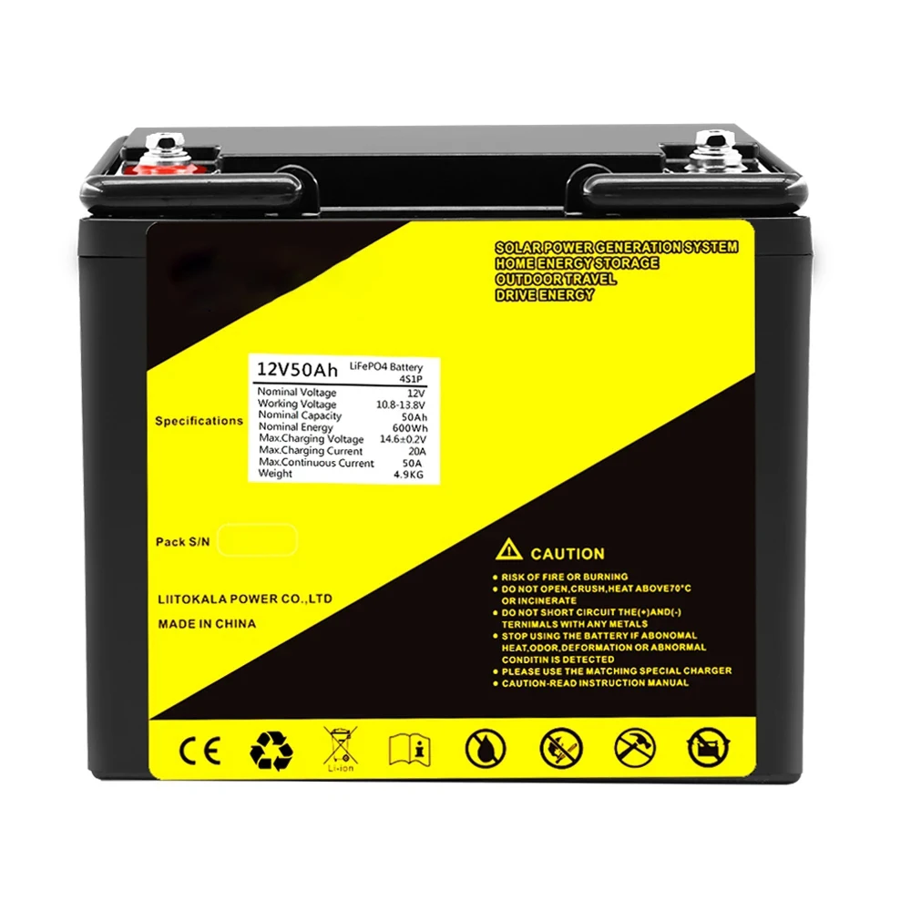 pack for Solar Energy storage system Electric Boat 2.8V 12V 50AH Lithium 3.2V LiFePO4 Battery
