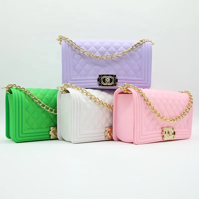 
wholesale women jelly purse colorful jelly bag fashion designer bags purses luxury shoulder bag purse 