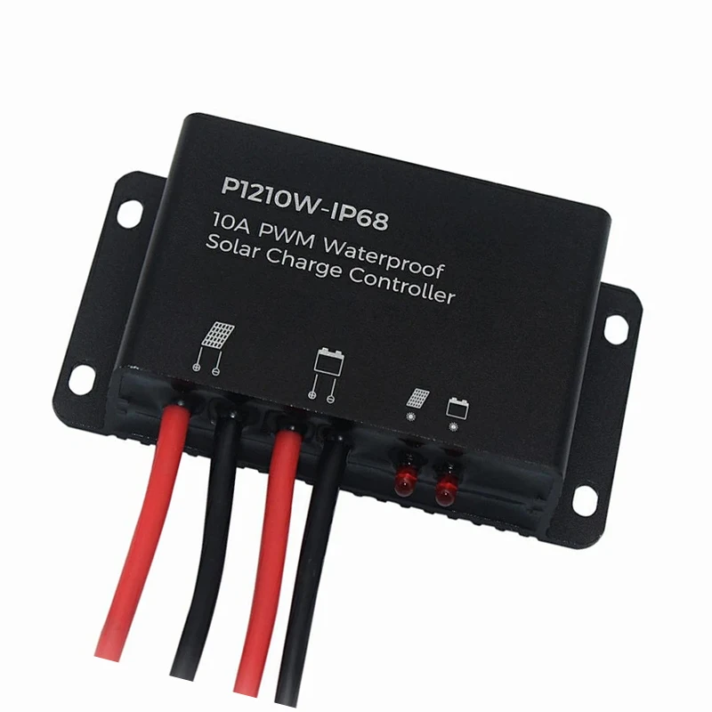 P1210W 10A PWM Водонепроницаемый Контроллер солнечного заряда 12 В уличные солнечные энергетические системы небольшого размера