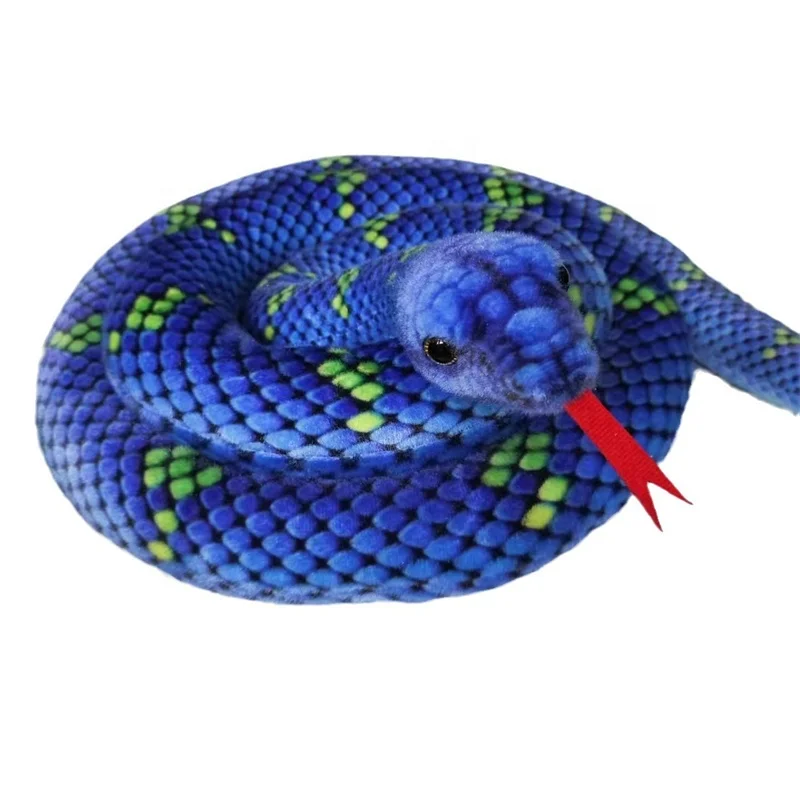 DOULUO Wholesale OEM ODM Lifelike Stuffed Plush Snake Realistic Snake Toy Snake Stuffed Animal soft toy for kids adults