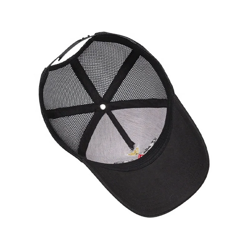 Make Customized Design 5 Panel Trucker Hats Caps With Embroidery Logos