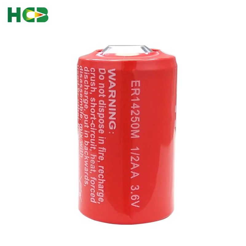 HCB ER14250M 800mAh 1/2AA Size 3.6V High Power Primary Battery For Tracker Temperature Sensor