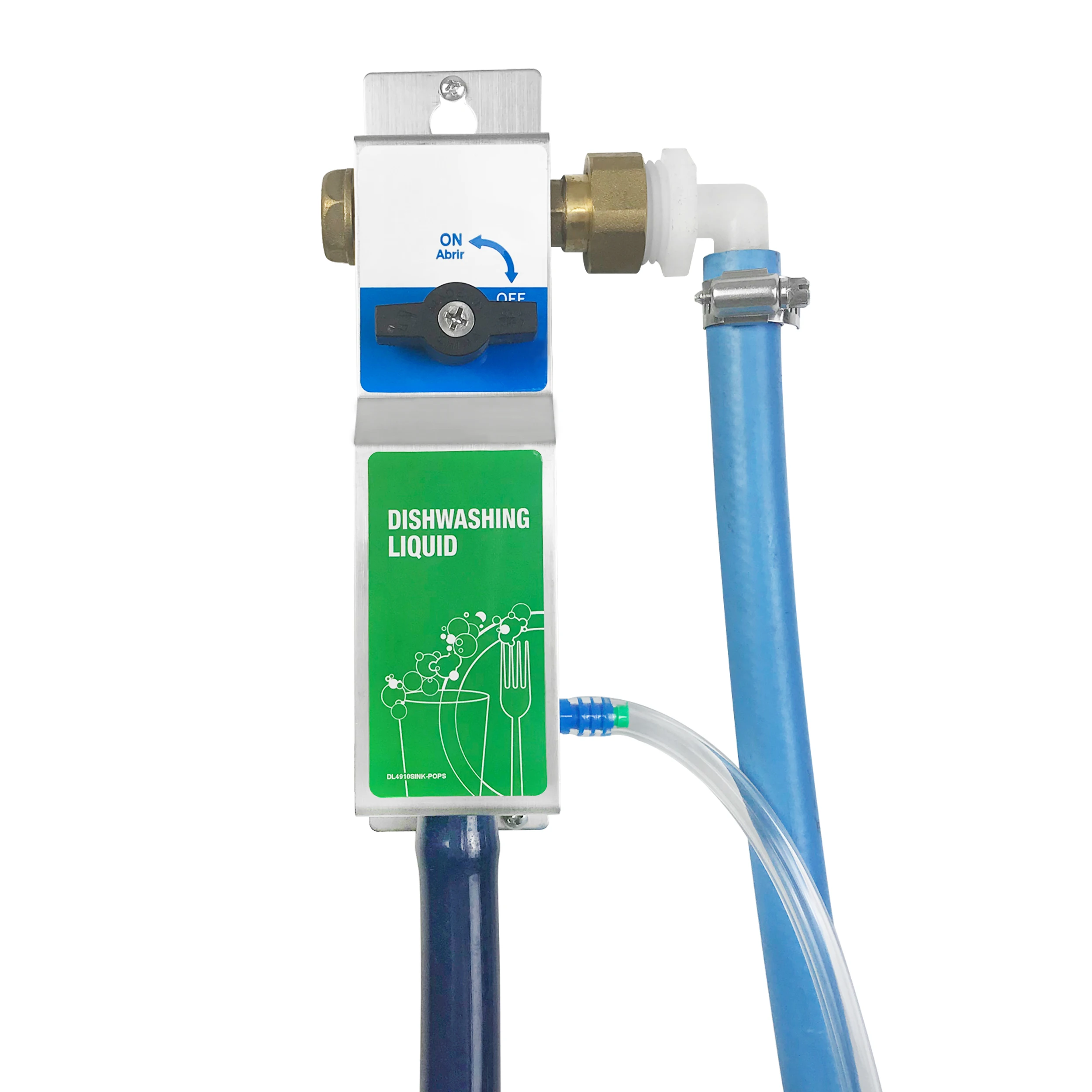 
Kitchen Sink Single Proportioner, Dish detergent Sanitizer Dispenser, 8162 