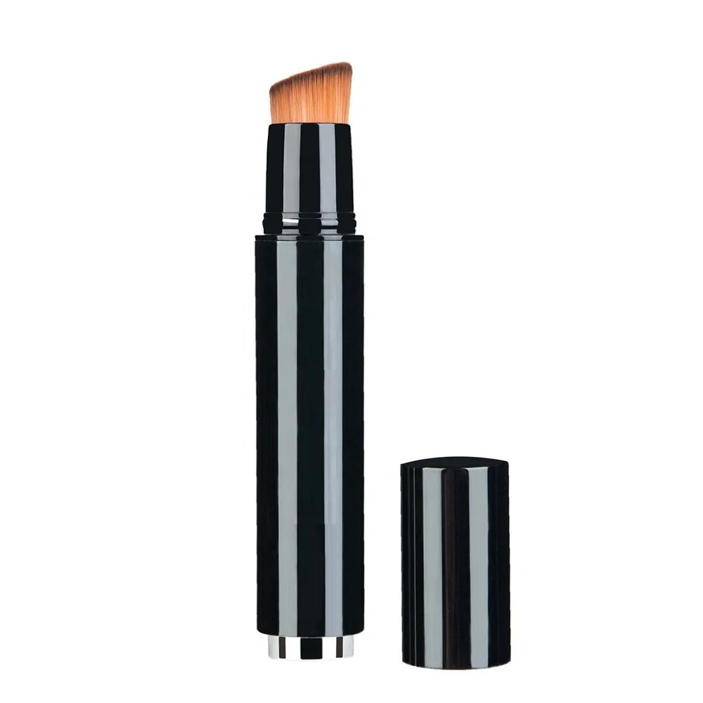 2-in-1 Liquid Foundation Brush Press Push Automatic Retractable Cream Foundation Makeup Brushes Cosmetic Tool
