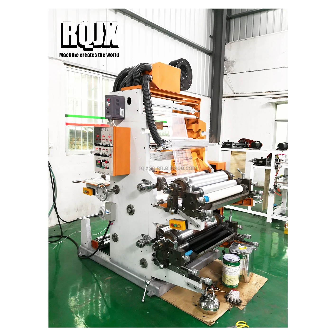 Автоматическая Non сплетенная ткань Flexo печатная машина 2 4 Цвет