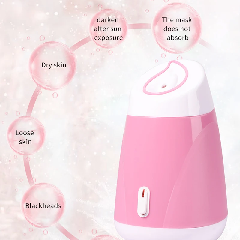 Hot Sale Popular Cusotom Label Mist Spray Face Spa Equipment Portable Ionic Facial Steamer Professional Dropshipping