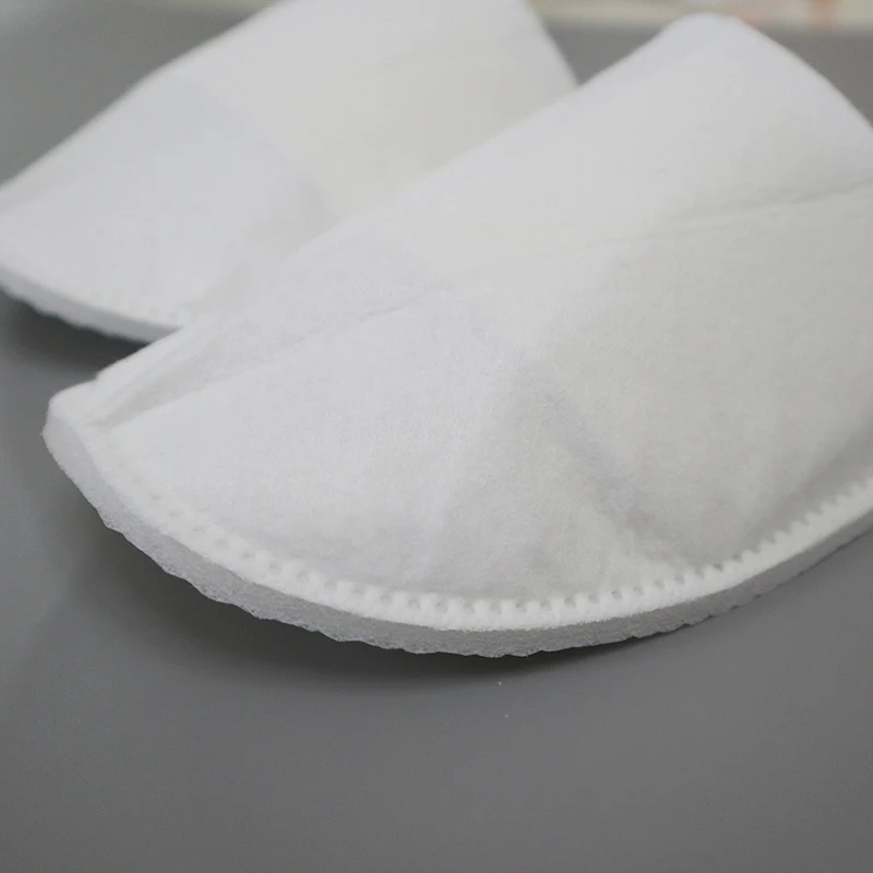 Luxury Custom Logo Disposable Slippers Eva White Hotel Spa Slippers for Guest