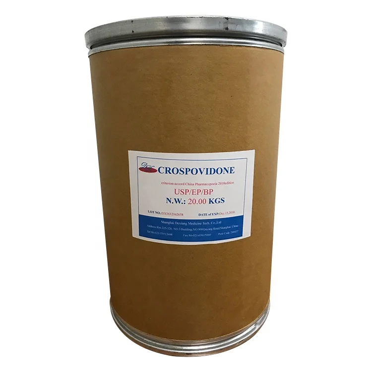 Insoluble PVPP/ Crospovidone used as stabilizer