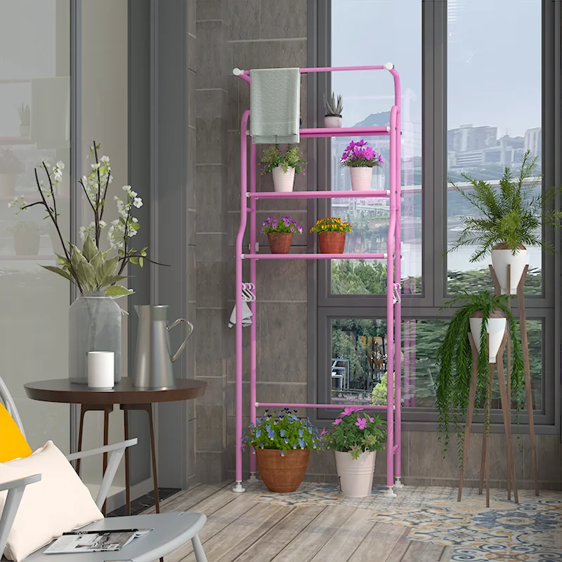 Factory Direct Toilet Storage Rack Portable Metal Multifunction Toilet Stand Organizer Bathroom Toilet Shelf Rack