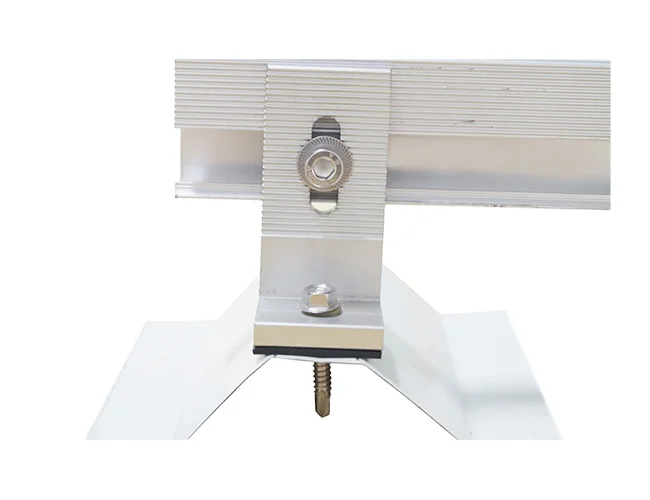 Top Trapezoidal Metal Roof Aluminium Solar Bracket Roof Mount L Foot