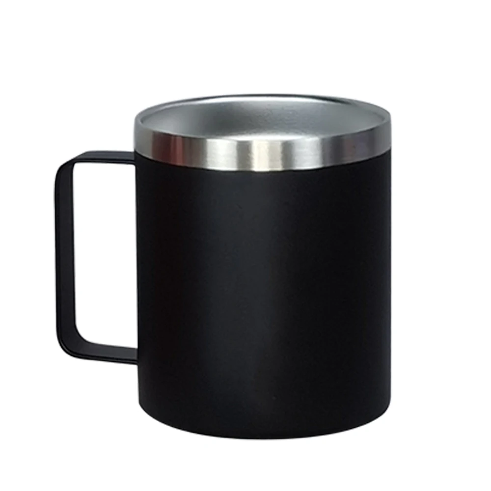 14oz Stainless Steel Travel Tumbler Insulated Coffee  mug Custom Logo Wine Cup Blank Vacuum Coffee Mug With Handle
