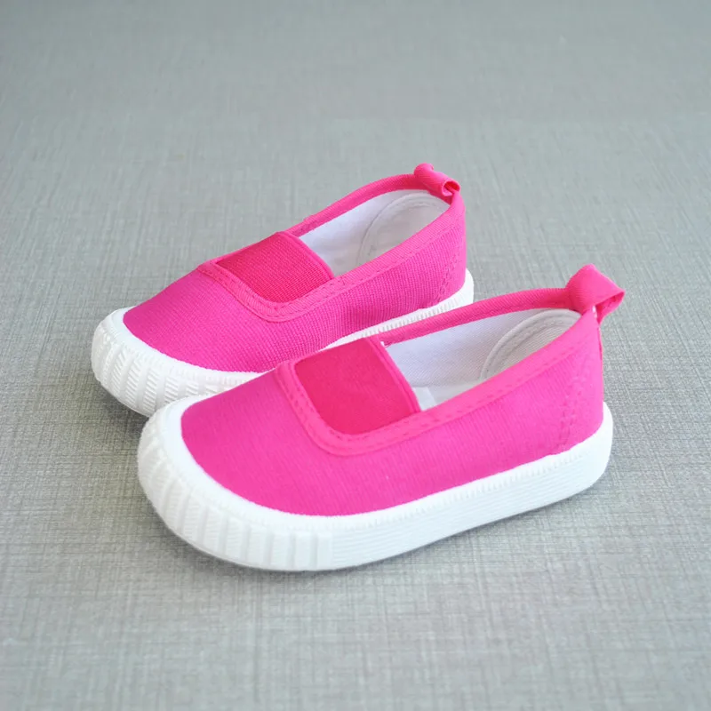 China Cheap Candiy Color Running Kids Shoes Children Canvas Casual Footwear 3  dollar shoes