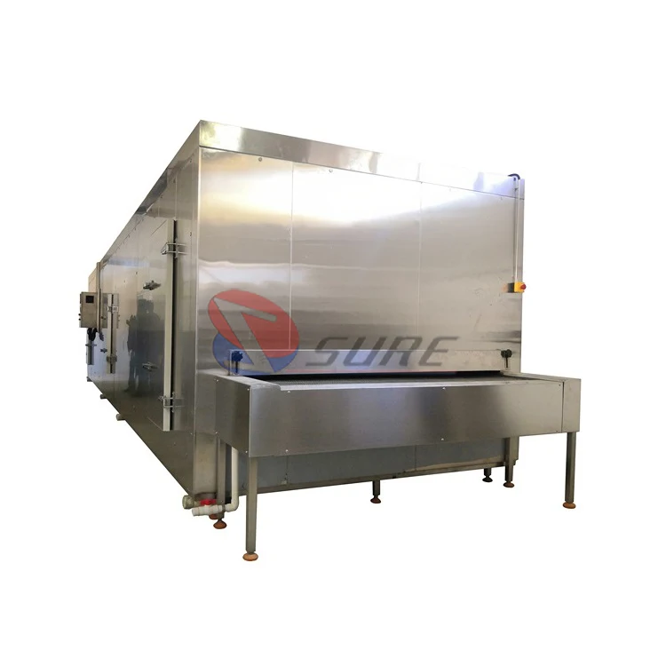 Chicken Meat Quick Freezing IQF Quick Tunnel Freezer/Flash Freezer/Blast Tunnel Freezer