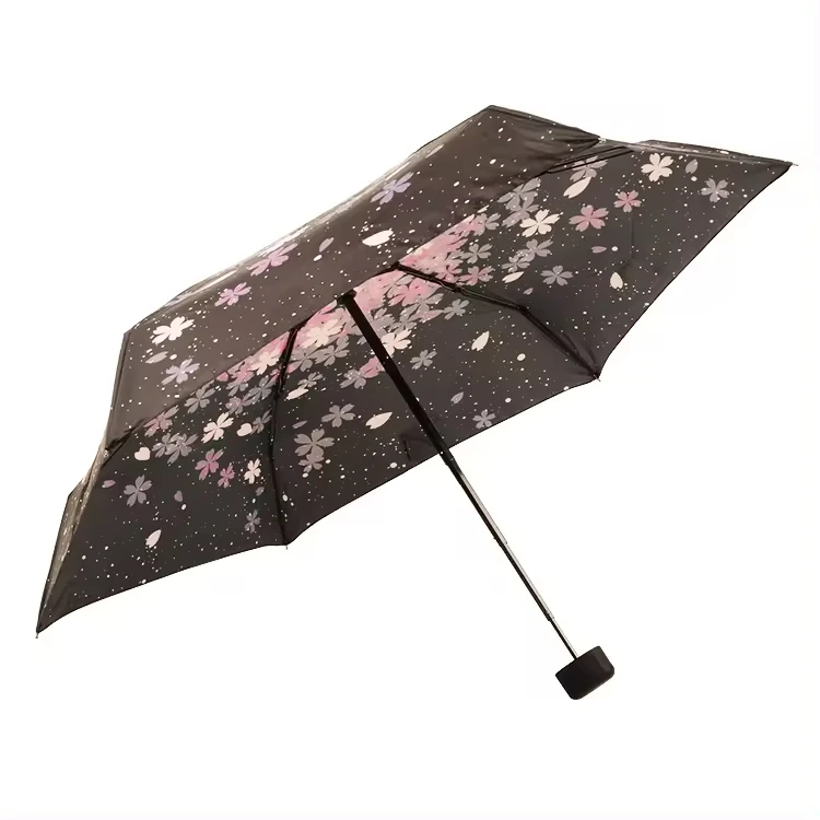 China Manufacturer Lightweight Portable Water Proof Sun Protection Uv Umbrella 5 Fold