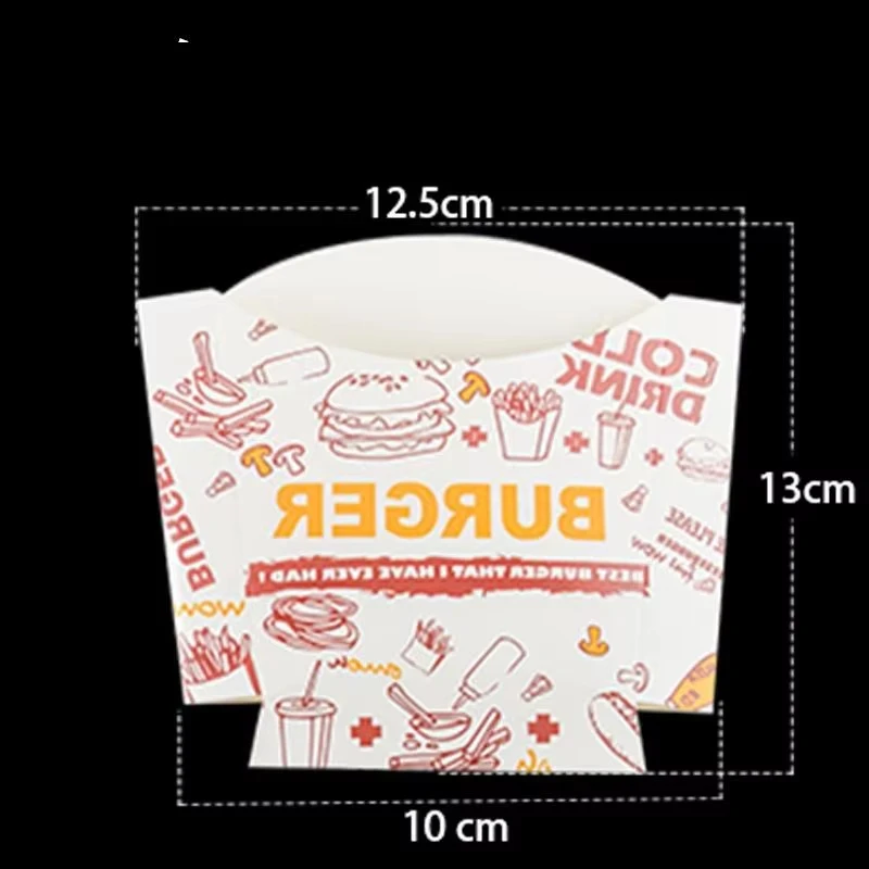 Wholesale Disposable Take Away Food Boxes Fried Chicken Nuggets French Fries Carton Paper Food Packaging Box