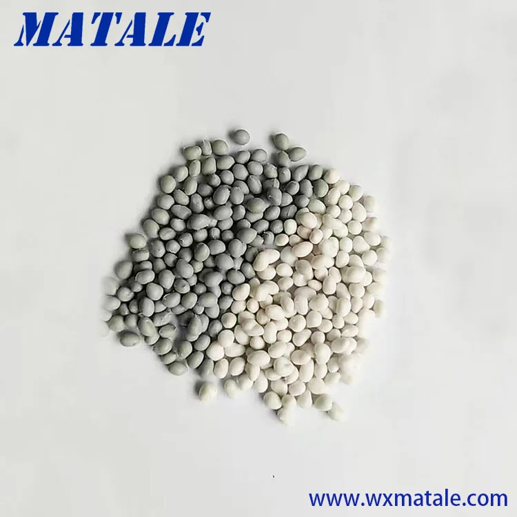 
 Натуральные белые гранулы ТПЭ для ковра  