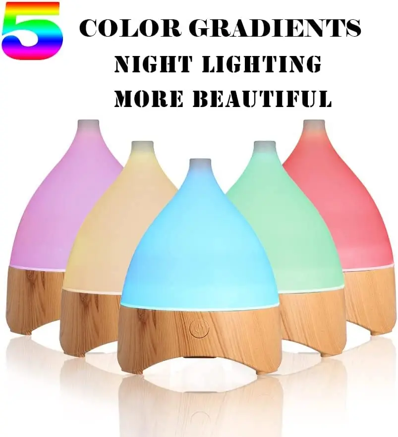 100ml Ultrasonic Scented Oil Vaporizer Evaporator Aromatizer Small Aromatherapy Oil Mini Portable Air Humidifier Aroma Diffuser