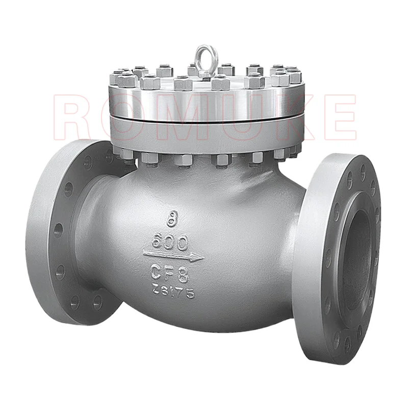 H44W-600LB  API Standard Stainless Steel CF8 CF3 CF8M CF3M Swing Flanged Check Valve