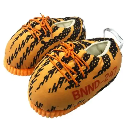  Оптовая продажа плюшевые теплые домашние тапочки yeezy унисекс