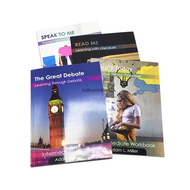 Mike Printing self publisher paperback soft cover book adult English textbook