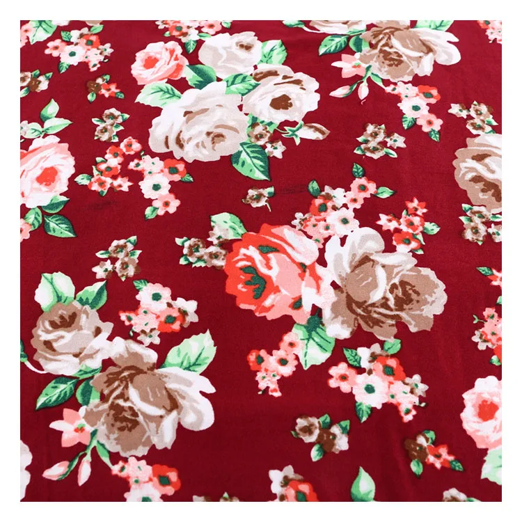  2020 esse текстиль популярный дизайн 95% полиэфирная трикотажная 5% spandex150gsm вытянутая текстурированная нить 2-боковая щетка цветочный Печатный футбольный костюм летнее