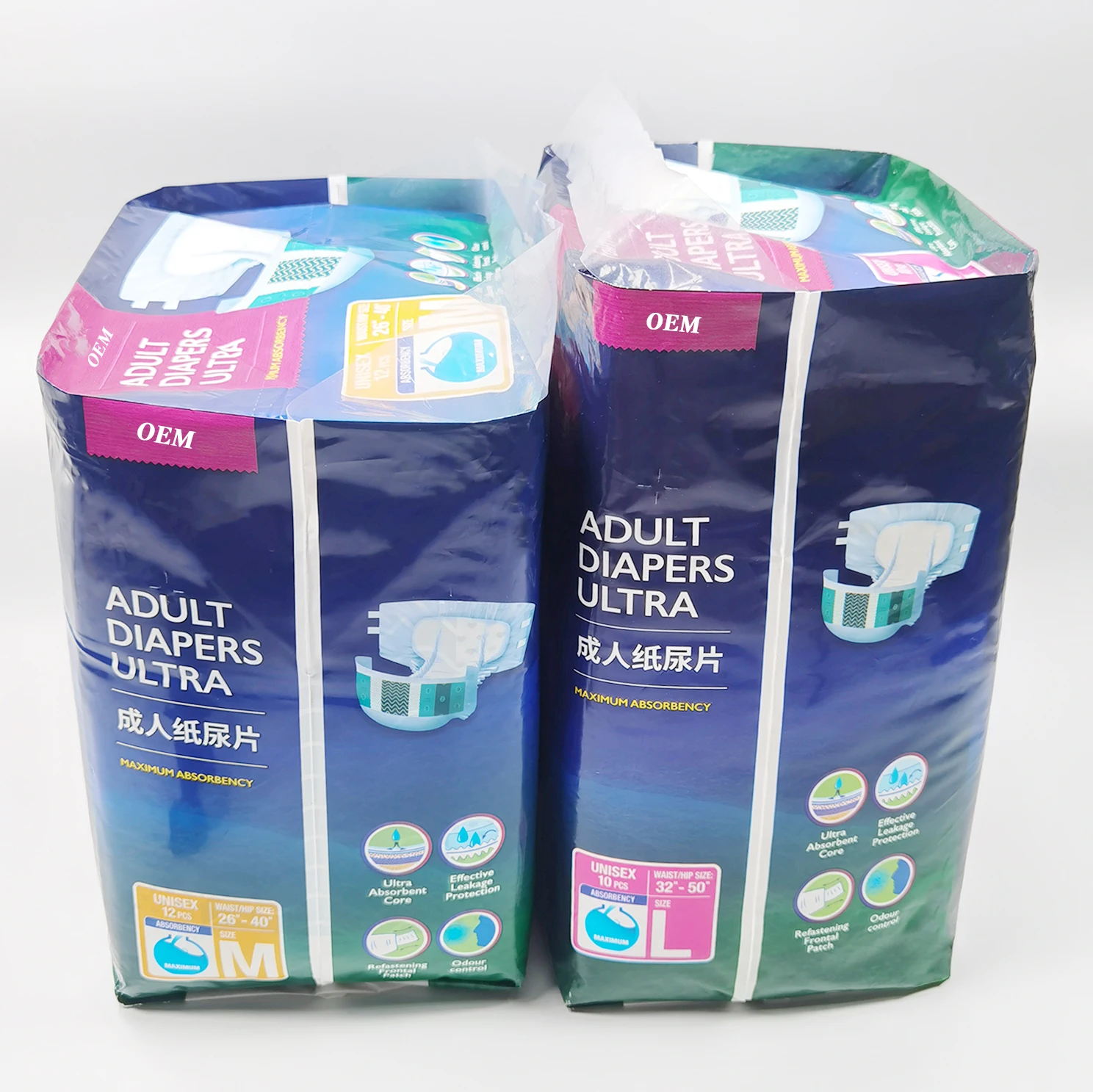 China Factory Direct Hospital comfortable nonwoven fabric nursing disposable incontinence Adult Diapers for adult