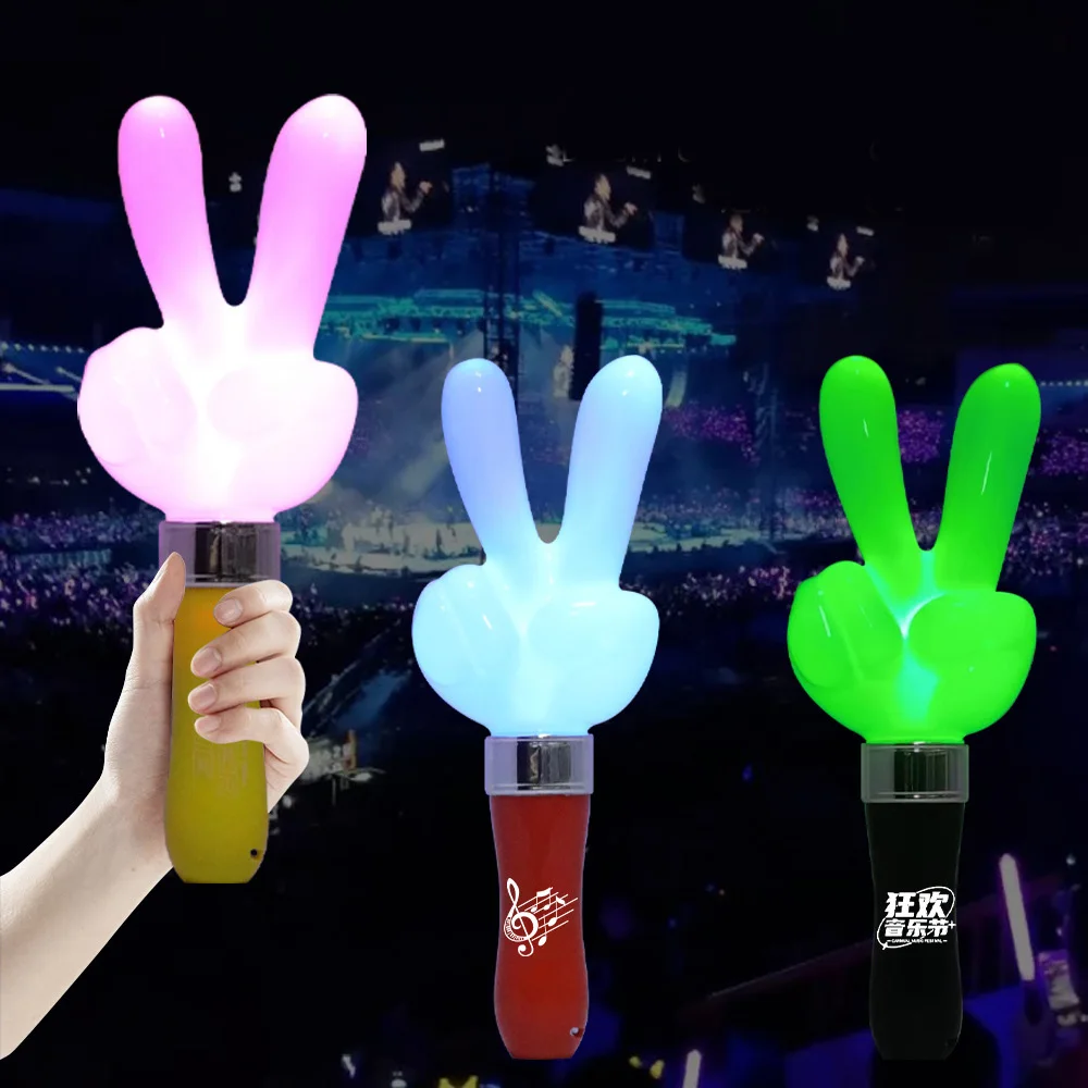 K-pop Custom Logo Brand Cheering Wand Lightstick Glow LED Light Stick With Remote DMX Controller For Events Concert Party Sport