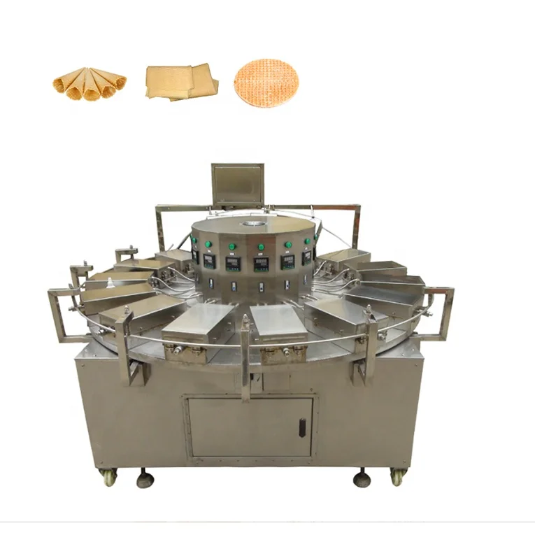 Профессиональная технология сахар конический роликовый станок Электрический аппарат для изготовления вафельных Рожков