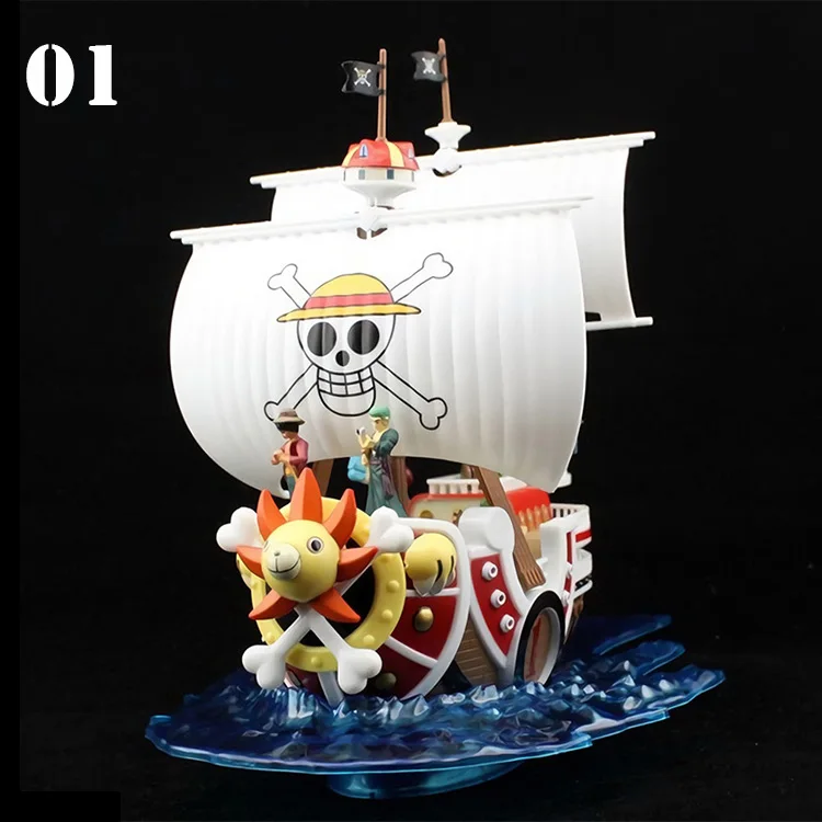 
Japanese Anime ONE PIECE Mini Action Figure PVC Assemble Pirate Ship Model Toy 
