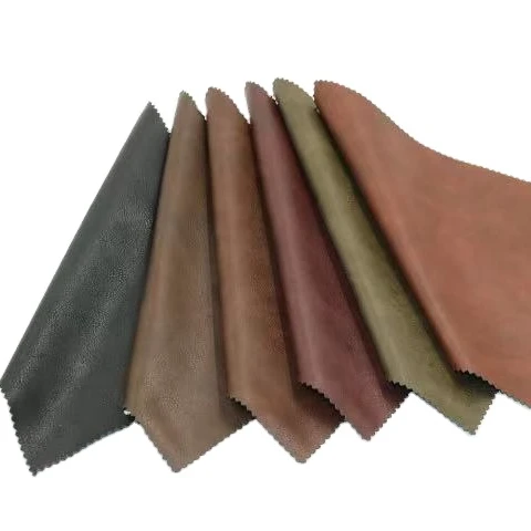 2021 Eco Friendly Leather Burnished Soft Embossed Pu Synthetic Leather Materials For Casual Shoes