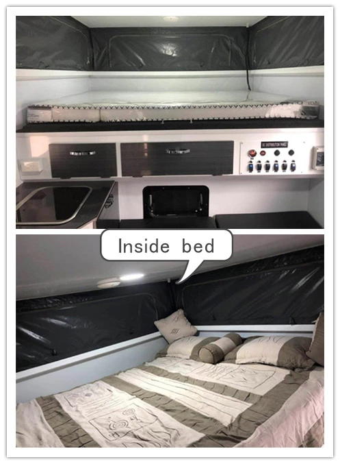 Allroad  Pop Top flat bed camper Pickup Truck Camper with Electric lifting legs