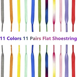 High Quality Shoe Accessories Flat Colorful Shoelaces Gradient Rainbow Custom Shoe Lace for Sneakers