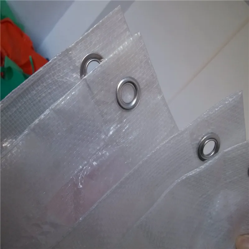 Heavy Duty Clear Greenhouse Grow Cover Plastic Transparent PE Waterproof Tarpaulin Cloth