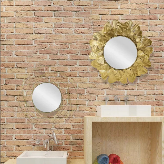 Factory Direct Cross-border New Metal Mirror Wall Hanging Sofa Background Wall Decoration Pendant Gold Room Living Room