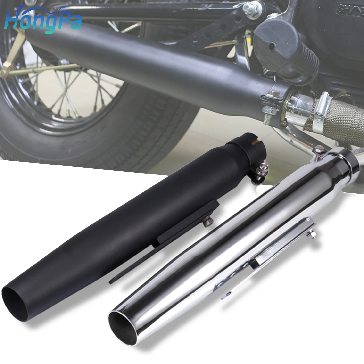 Custom Stainless Steel Motorcycle Exhaust Pipe Muffler Pipes Motorcycle Exhaust Muffler