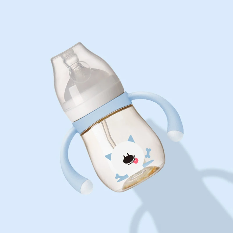 300ML PPSU plastic children baby breast milk storage feeding drinking bottle