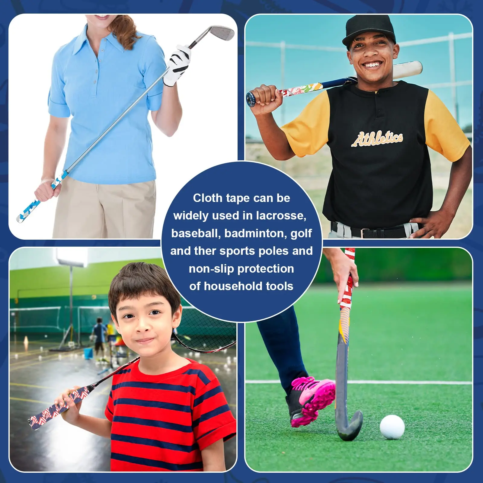 High sticky hot melt adhesive cotton sport ice hockey stick tape wholesale Manufacturers