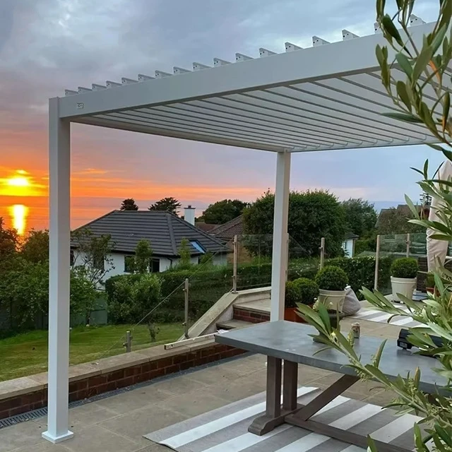 Outdoor Automatic Retractable Sunshade, Retractable roof outdoor sunshade pavilion