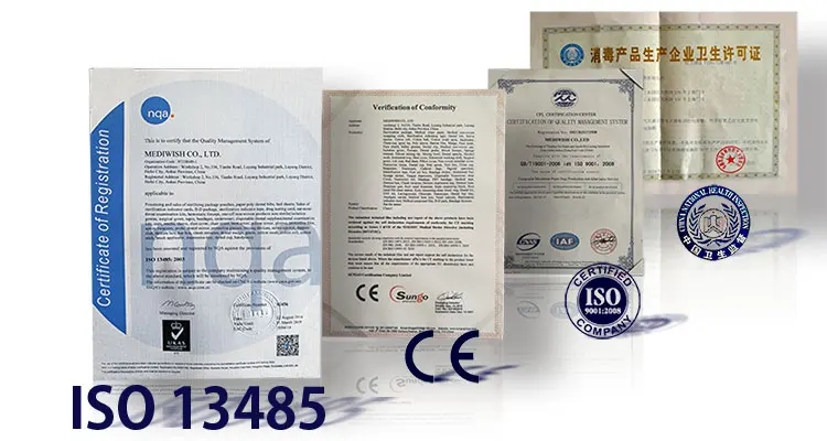 Disposable sterile pouch packaging bag paper-plastic bag for sealing