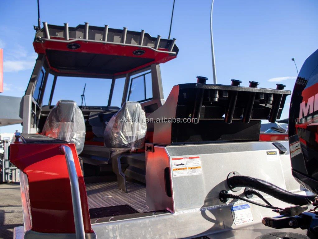 2023 Kinocean 6.3m Aluminum Cabin Cruiser Boat Hard Top Deep-V Cabin Fishing Boat With Motor For Sale