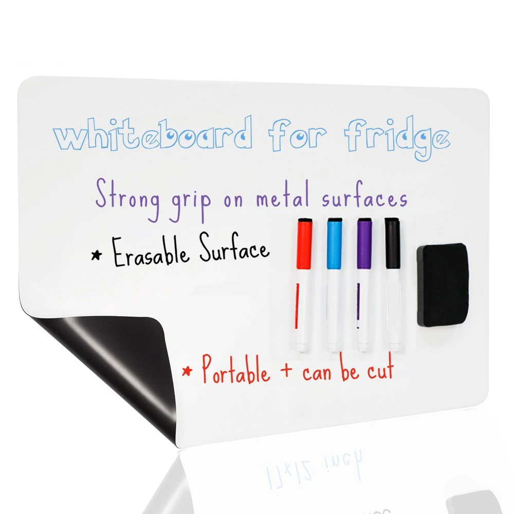 No MOQ Customization White Board Film Rolling Magnetic Dry Erase Fridge Whiteboard Magnetic Whiteboard For Fridge